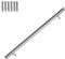 Gimisgu Pasamanos de acero inoxidable, pasamanos para escaleras, pasamanos de pared, escalera para interior y exterior, barra con soporte y tapas, diámetro de 42 mm, longitud: 100 cm