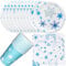 HGSHUO Vaisselle Flocon de Neige Anniversaire Décorations pour Reine des Neige Vaisselle de Fête d'anniversaire Décorations de Fête Assiettes Gobelets Serviettes Mariage Baby Shower Fille