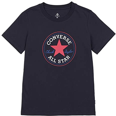 Converse Chuck Patch Classic Tee Damen T-Shirt 10022560 Schwarz, Bekleidungsgröße:S