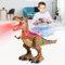 BAZOVE 2.4Ghz Ferngesteuert Dinosaurier Spielzeug mit 360° Drehstunt, Sprühfunktion, Brüllen und LED-Licht, Elektronik T-Rex Dino Spielzeug Geschenk für Jungen Mädchen ab 3+ Jahre