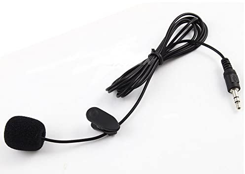 erisin mini 3,5mm Standardstecker externes Mikrofon für Autoradio Stereo GPS Radio DVD Player Bluetooth, 3m Montagekabel, Plug and Play