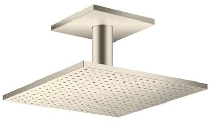 hansgrohe AXOR ShowerSolutions Kopfbrause 300/300 2jet, Deckenanschluss, 35320820, Farbe: Brushed Nickel