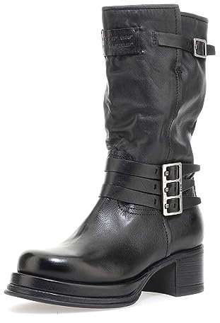 A.S.98 CAROLA STIVALI in Pelle Donna NERO 40