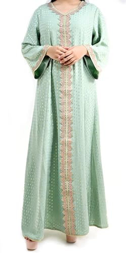 Musuly Grün Abaya für Frauen (XL=40)