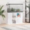 Festnight Aquarium Unterschrank Aquariumständer Hochglanz-Weiß Aquarium Mit Unterschrank Aquarium Stand Aquarium Tisch 100 x 40 x 60 cm Holzwerkstoff Ständer für Aquarium