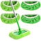 Lot de 4 tampons réutilisables pour Balai Swiffer Sweeper, lavables en Microfibre, serpillières sèches et humides Rechargeables pour sols durs et parquets