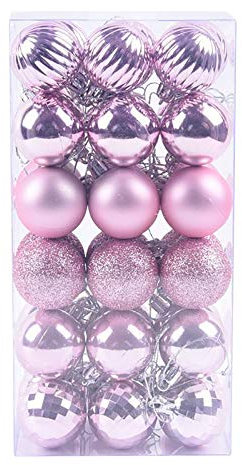 Weihnachtskugeln Set Weihnachtskugeln Kunststoff in vielen Farben 36PCS Weihnachtsbaum Kugel Kugel Hanging Home Party Ornament Dekor Christbaumkugeln Kunststoff - Weihnachtsbaum Kugeln