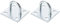 Fixman 566783 Chain Plate Electro Galvanised Staple 50 mm x 50 mm (Pack of 2)