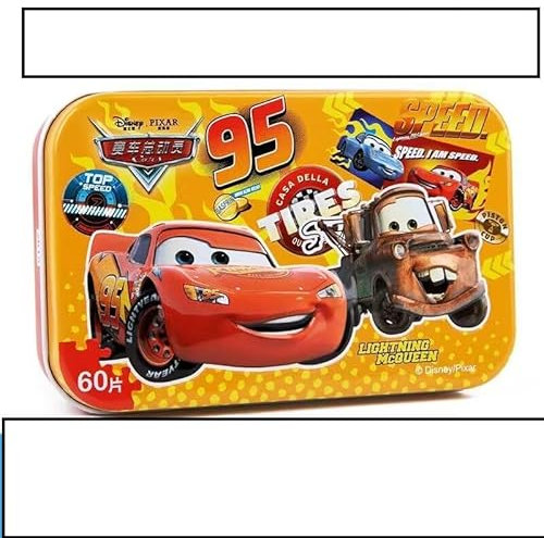Lightning Mk-quueen Puzzle, 60 pcs Mk-quueen Puzzles Toy, Puzzles with Iron Box for Storage,Puzzle Toys Gifts, Best Birthday Present for Boys Girls
