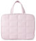BAGSMART Kulturbeutel zum Aufhängen, Kulturtasche für Damen, Kosmetiktasche Groß, Toilettentasche Damen Reise Schmuck Organizer, Puffy Makeup Cosmetic Bag Organizer, Rosa