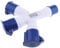 Adaptateur 3 Femelles 32A 380V / 220V IP44 - Bleu 32a 3pin 220v 2p e