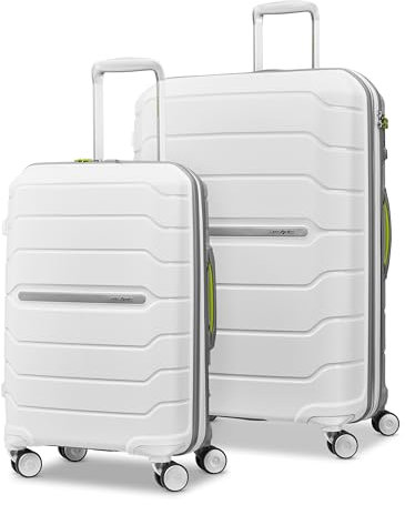 Samsonite Freeform Hardside Erweiterbar mit Doppelspinnrädern, Amethyst Lila, 2-teiliges Set (21/28), Weiß/Grau, 2-Piece Set (21/28), Freeform Hardside Erweiterbar mit doppelten Spinnrädern