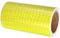 PATIKIL Ruban Réfléchissant Adhésif Jaune Fluorescent 1 Rouleau 20cm x 10 Mètres Ruban Adhésif Réfléchissant de Sécurité Imperméable pour Camions, Remorques, Voitures