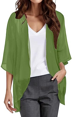 Sunnyuk Giacchetto Estivo Donna,Cardigan Lungo Donna Estivo Spolverino Leggeri Taglie Forti Giacca Aperto Cerimonia Giacche Comode Eleganti Cardigan Lungo Cotone Curvy