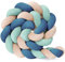 WLXFF Bettschlange Geflochten Nestchen Babybett Umrandung Geflochtene Bettschlange Baby Nestschlange Babybett Babybett Nestchen Bettumrandung Knotenkissen Bettumrandung,B14,400CM