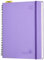 POPRUN Kalender 2025 2026 Horizontale Wochenplaner (Aug.2025-Dez.2026) – Ringbuch mit Softcover, ca. A4 (21.8x26,4 cm),17-Monate-Terminplaner 1 Woche 2 Seite, Lavendel