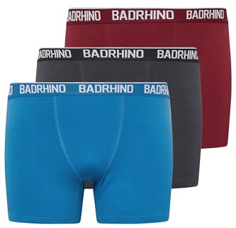 BadRhino 3 Pack & Blue Boxers - Men's - Plus Size Curve