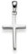 Anhänger Kreuz 25x12mm aus 750 Gold Weißgold Halsschmuck schlicht massiv