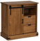 vidaXL Buffet Halden avec Porte coulissante 80x40x80 cm Bois Massif, Armoire de Rangement, Armoire de Rangement de Cuisine, Armoire de Rangement de Salon