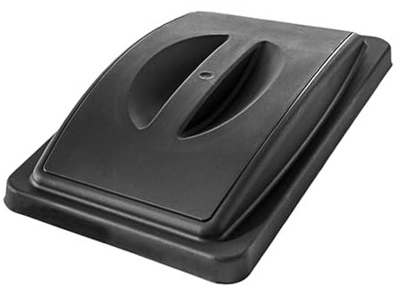 Chabrias Ltd Slim Bin Lids Black Handletop General Waste – UK Made Colour Coded Recycling Lids for Slimline Bins | Durable, Easy Fit | for Waste Segregation Waste Management Systems