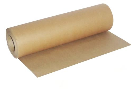 Sudnsadaks Papier Kraft Rouleau, 40cm × 20m Cadeau Kraft Rouleau, Papier Recyclé Naturel, Emballage Brun Idéal pour l'Artisanat, Petits Emballages Cadeaux, Mariage, Anniversaire