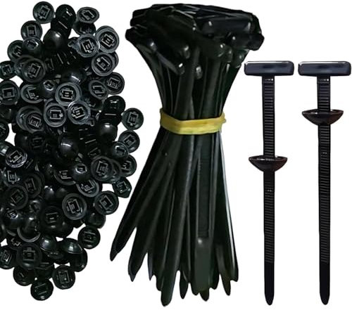 Nylon Universal Cable Tie Buckle, Button Head Zip Ties, Universal Cable Tie Clips (20Pcs)