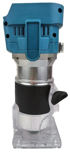 Professional Woodworking Trimmer Router 18V Power Tools Brushless Single Hand 6 Speed Optional Collet 1/4 6mm 8mm 700W 12 Bit Set Without Battery Included