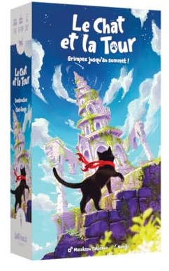 El Gato y la Torre - Juego de Destreza Cooperativa o Competitiva | Unfriendly Games | 1 a 5 Jugadores | A Partir de 8 Años | 20 Min | Poética y Táctil | Blackrock Games