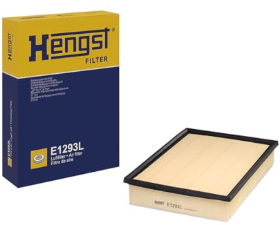 HENGST - Luftfilter E1293L - Luft-Filtereinsatz für KFZ | Hochwertiger Motorluftfilter für Otto- oder Dieselmotor - Schutz für Motoren - Wasserbeständig