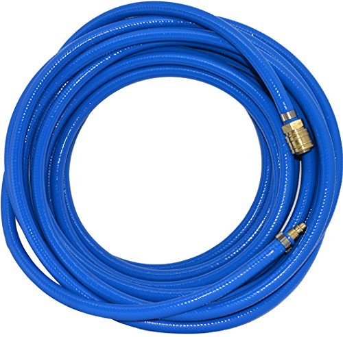Druckluftschlauch Gewebeschlauch Kompressorschlauch Schnellkupplung 5-50m (Schlauch ø6mm / Länge 15m)
