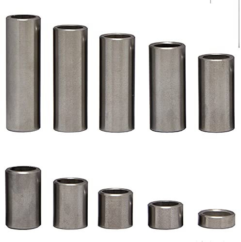 OPIOL QUALITY® Distanzhülsen M10 (Ø Innen: 11 mm; Ø Außen: 15 mm; Länge: 25 mm) aus Edelstahl A2, Rohr geschweißt (4 Stück) Madenschrauben Abstandshülsen Distanzbuchsen Aluhülse Abstandsbuchsen