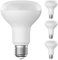 ledscom.de 4 Stück E27 LED Leuchtmittel, R80, warmweiß (2700 K), 10 W, 935lm, matt