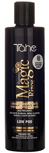 Tahe Magic Rizos Champú Hidratante Low Poo para cabellos rizados y ondulados, apto para Método Curly (300 ml (Paquete de 1))