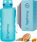 Hydracy Trinkflasche mit Fruchteinsatz - 2L Wasserflasche - BPA-freie Trinkflasche mit Zeitmarkierung Auslaufsichere Sportflasche - Kondensationsfrei für Sport und Outdoor
