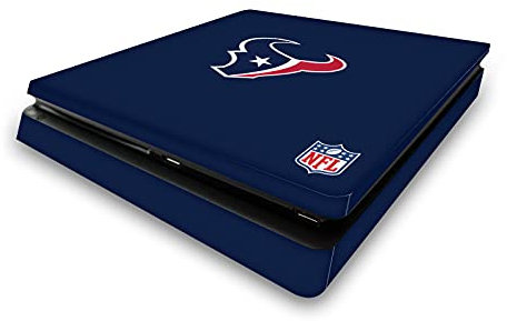 Head Case Designs Offizielle NFL Einfach Houston Texans Vinyl Haut Gaming Aufkleber Abziehbild Abdeckung kompatibel mit Sony Playstation 4 PS4 Slim Console