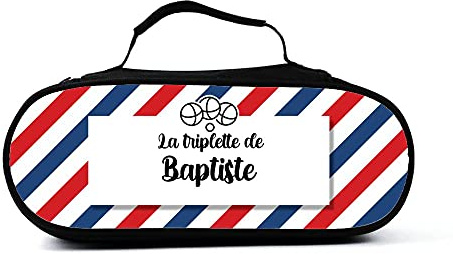 Amikado Sacoche pour Boules de pétanque personnalisée Barbershop