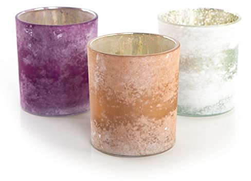 Logbuch-Verlag 3 Teelicht Gläser rosa pink weiß Gold Hochzeit Teelichthalter Stimmungslicht Balkon Terrasse Wohnzimmerdeko