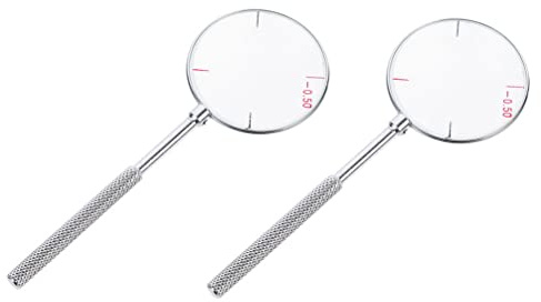 COHEALI 2pcs Professional Cylinder Lens Multi-function Cross Cylinder Optometry Tools for Glasses Accessory Convenient Optics Use