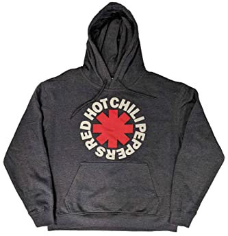 Rage Against The Machine Red Hot Chili Peppers Sweatshirt mit Kapuze Classic Asterisk Offiziell Unisex Größe L