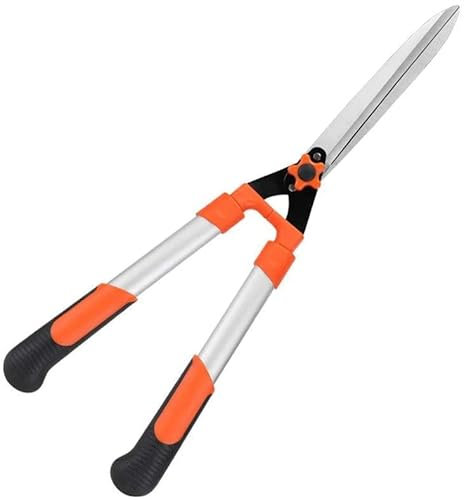 Cisailles de Jardin Cisailles à Haies, Cisailles à Tailler pour Plantes en Acier au Carbone, Tondeuses à Gazon, Cisailles à Long Manche, Cisailles de Jardin, Plantes Vertes, Sécateur de contourne