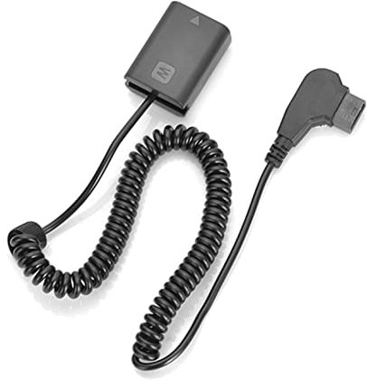 King Ma D-Tap to NP-FW50 Dummy Fully Decoded Battery with Power Spring Cable Replacement for Sony Alpha a7 a7r2 a7m2 a7s2 a6000 a6300 a6500 a5000 a5100 Camera