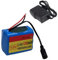 BaYte Lithium Battery Pack 18650 3S2P 12V 12800mAh Built-in BMS Protection Board Lithium-ion Rechargeable Batteries with Charger