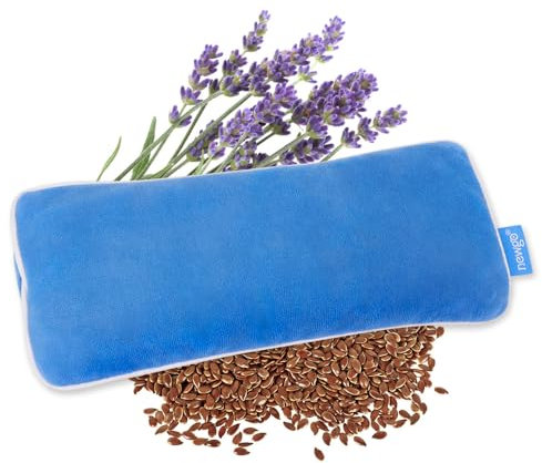 Newgo Augenmaske bei Trockenen Weiches Augenkissen mit Lavendel Leinsamen Körnerkissen Augenmaske für Yoga, Entspannung & Meditation
