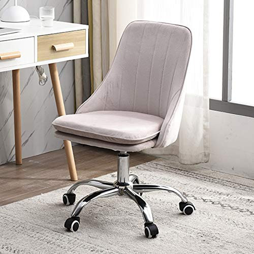 Drehstuhl, Heimbüro-Schreibtischstühle, samtarmloser Make-up-Hocker, moderner, Verstellbarer, drehbarer Computer-Arbeitsstuhl, 440-Pfund-Kapazität