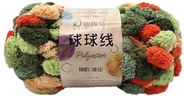 Pomp-A-Doodle Garn, handgewebt, DIY-Material Pompom-Faden, dickes Kugelgarn zum Stricken, Teppichballkissen, Wolle, gewebte Decke, Häkelgarn, grobes Garn (19)
