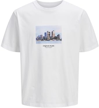 JACK & JONES Herren Jorvesterbro Picture Tee Ss Crew Neck Sn