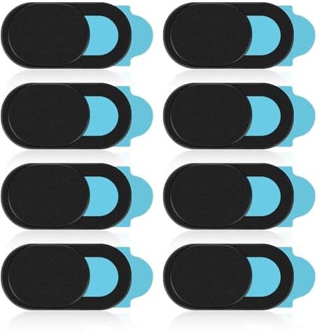 Aradoea 8pcs Webcam Covers Slider Ultra Thin Design Laptop Camera Cover Slider Protect You and Your Family Privacy and Security Online Sliding Cover for Laptops Tablets PC Macbook Ipad Smartphone