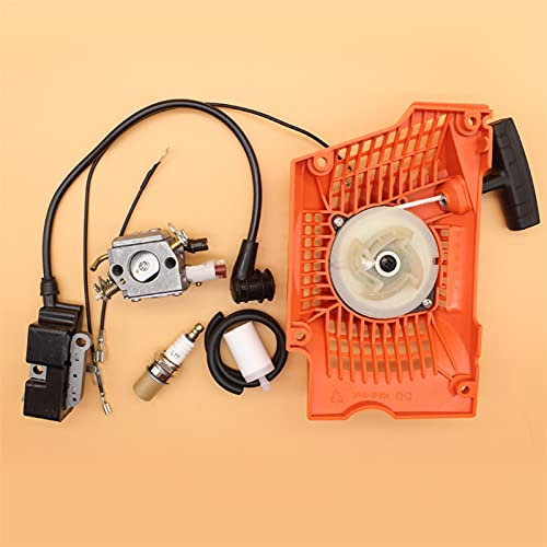 Wivplex Rückstoßstarter, Vergaser, Zündspulensatz, Kettensägen-Umbauteile, for Husqvarna, 350 340 345 353 346 XP 346XP 537104702 537423001 503962406 503283208 Rücklaufstarter für Rasenmäher