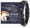 Armband Herren Lederarmband Sohn Geschenk von Mama - Armband für Meinen Sohn Geburtstagsgeschenk für Teenager 18. Geburtstag Junge Azubi Mutmacher Geschenk für 16 19 21 Jährige Männer