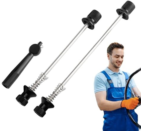 Quick release skewer set, Anti-theft wheel skewer, Aluminum alloy skewer, Foldable skewer, Road biking rear skewer, Bearing screw rod, Front and rear skewer, wheel nut tool, Skewer tool for